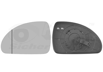 Mirror Glass, exterior mirror VAN WEZEL 8353837