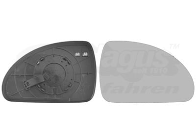 Mirror Glass, exterior mirror VAN WEZEL 8353838