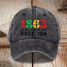 Herre Baseball kasket Solhat Trucker Hat Sort Navyblå 100% bomuld Mode Afslappet Gade Daglig Bogstaver Justérbar Solcreme Åndbart