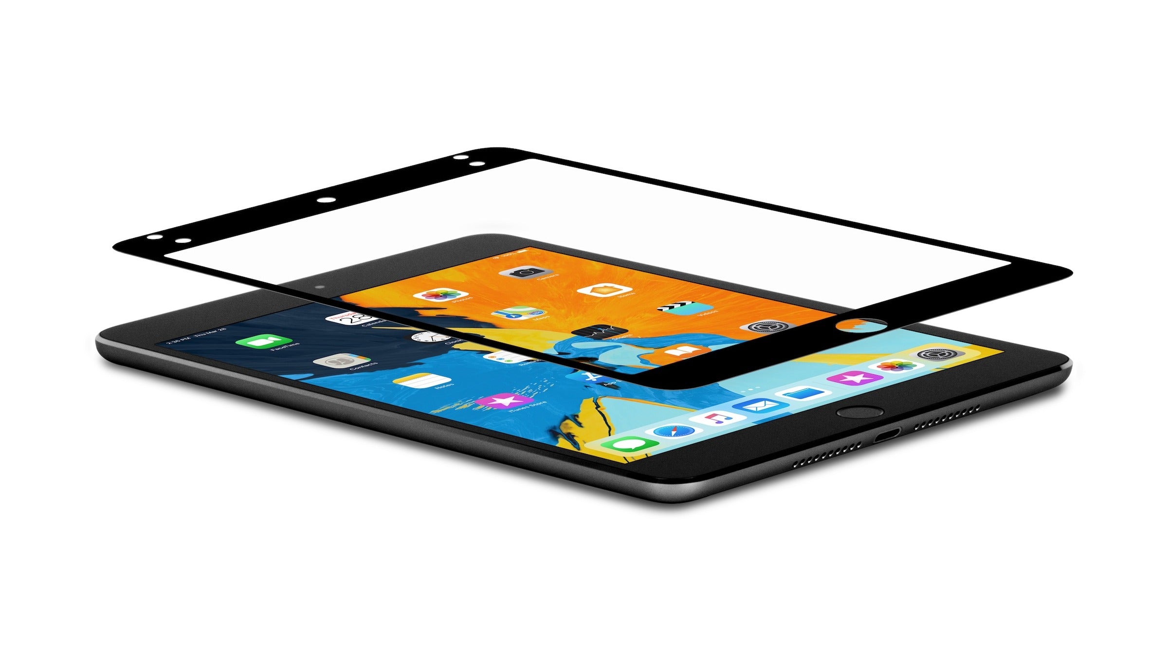 Moshi iVisor AG Anti-glare Screen Protector for iPad iPad mini (5th Gen) - Black (Clear-Matte)