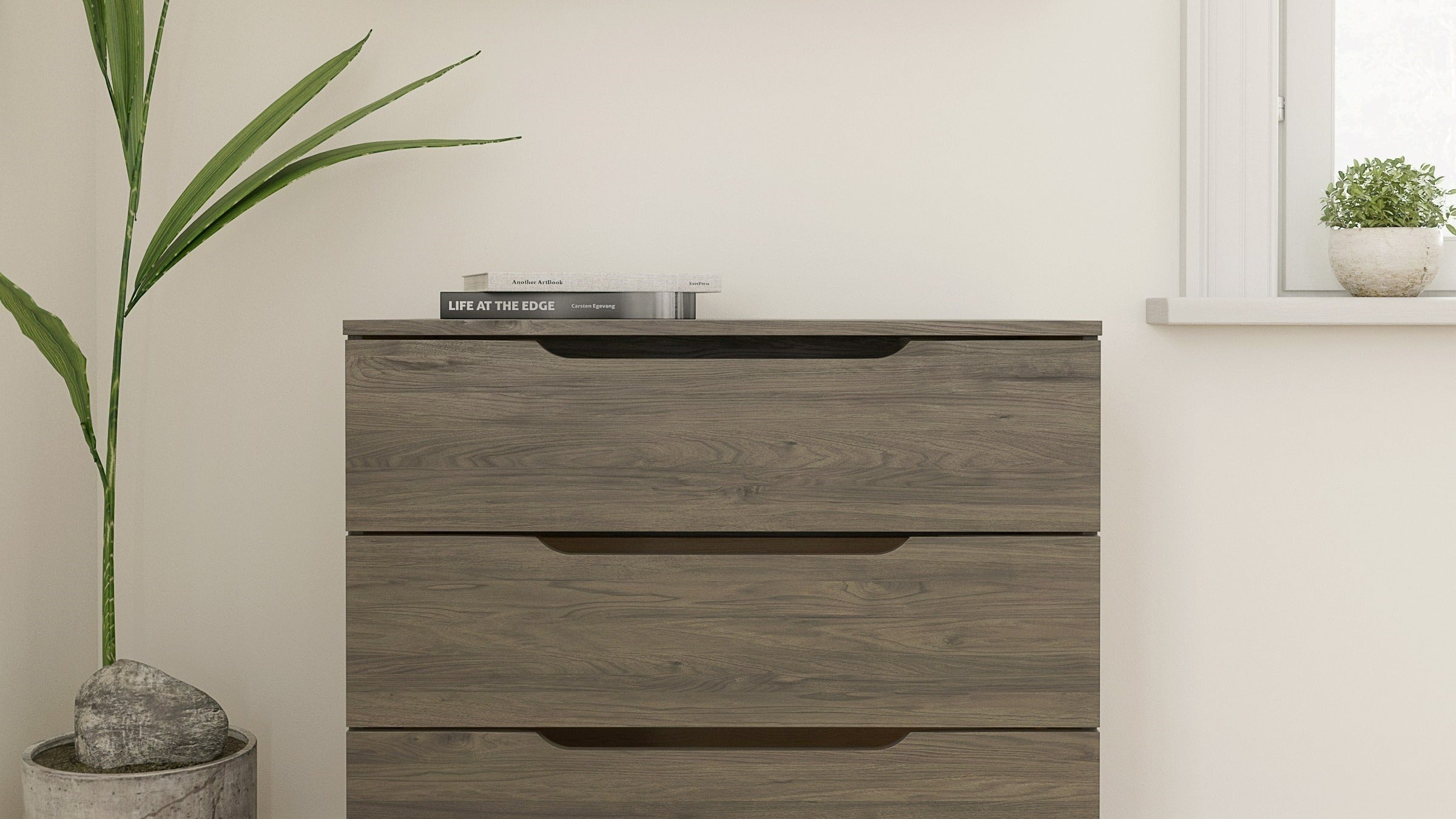 Nexera Filing Cabinet, 3-Drawer: Filing Cabinet Grey