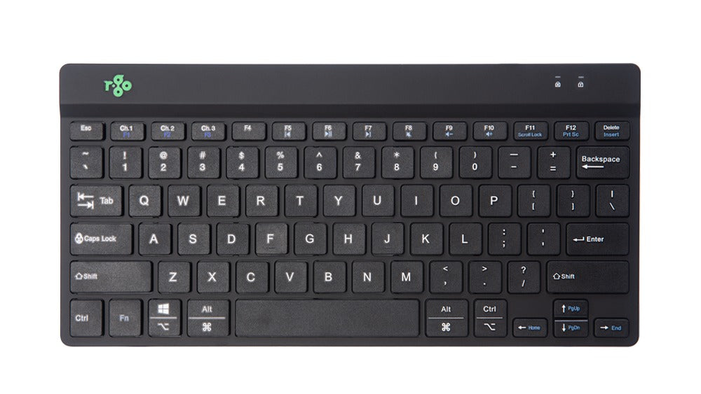 R-Go-Tools Ergonomic Break Compact Keyboard with LED Signals Bluetooth