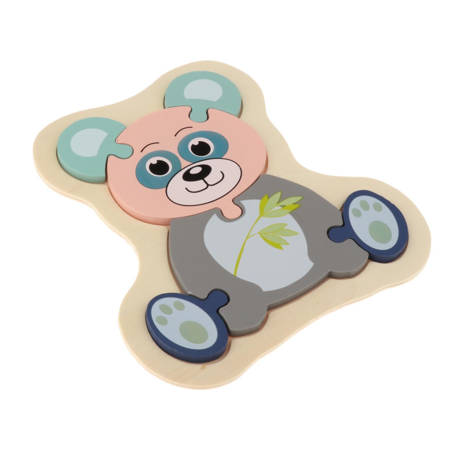 Wooden Animal Puzzles for Toddlers Children Kids Boys Girls Educational Toys