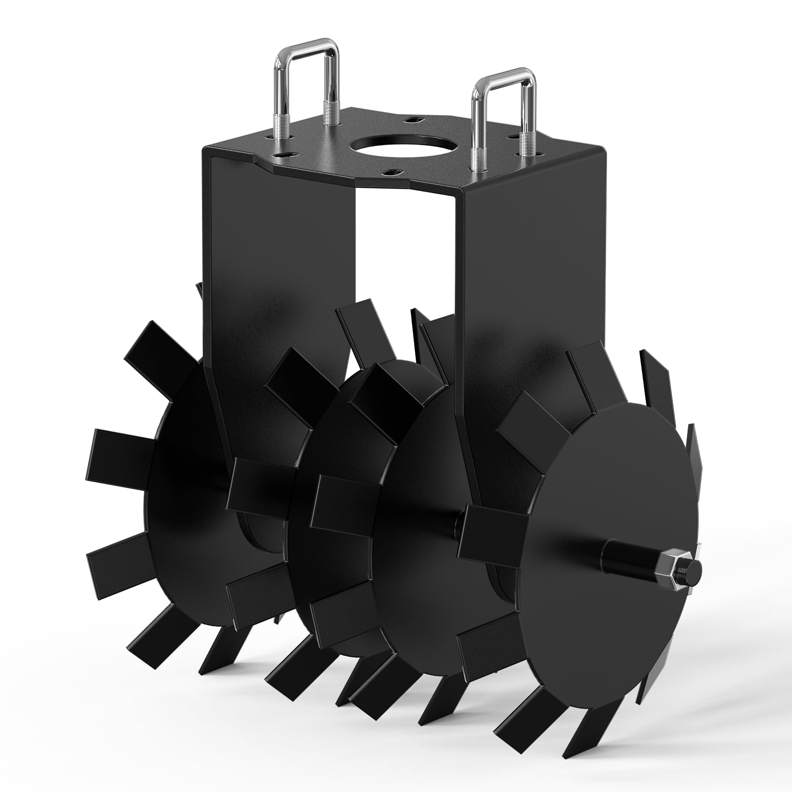 Garvee ATV-UTV Disc Harrow: Food Plot Equipment, Plow Scraper Blade, Improves Soil Quality and Crop Yield, Breaks Up Ground