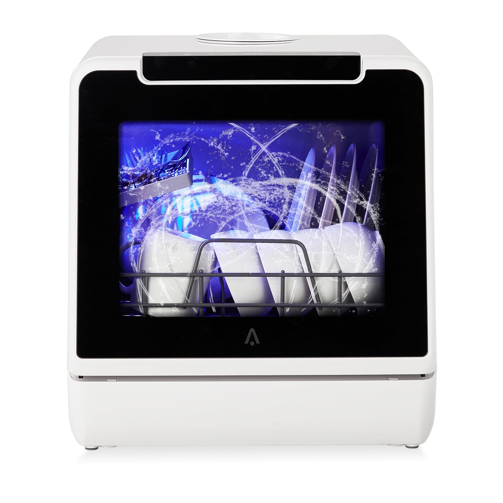 Garvee Dishwasher, Countertop Dishwashers, 5 Washing Programs Mini Dishwasher with 5L Built-in Water Tank, Dishwasher Machine 360° Dual Spray, Tableto