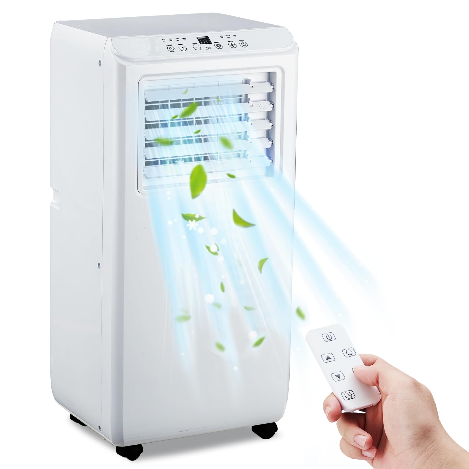 Garvee 10000 BTU Portable Air Conditioner Unit -Air Conditioner Cools Up to 450 Sq.Ft with Cool, Fan and Dry Function, Dehumidifier & Fan Modes for Ro