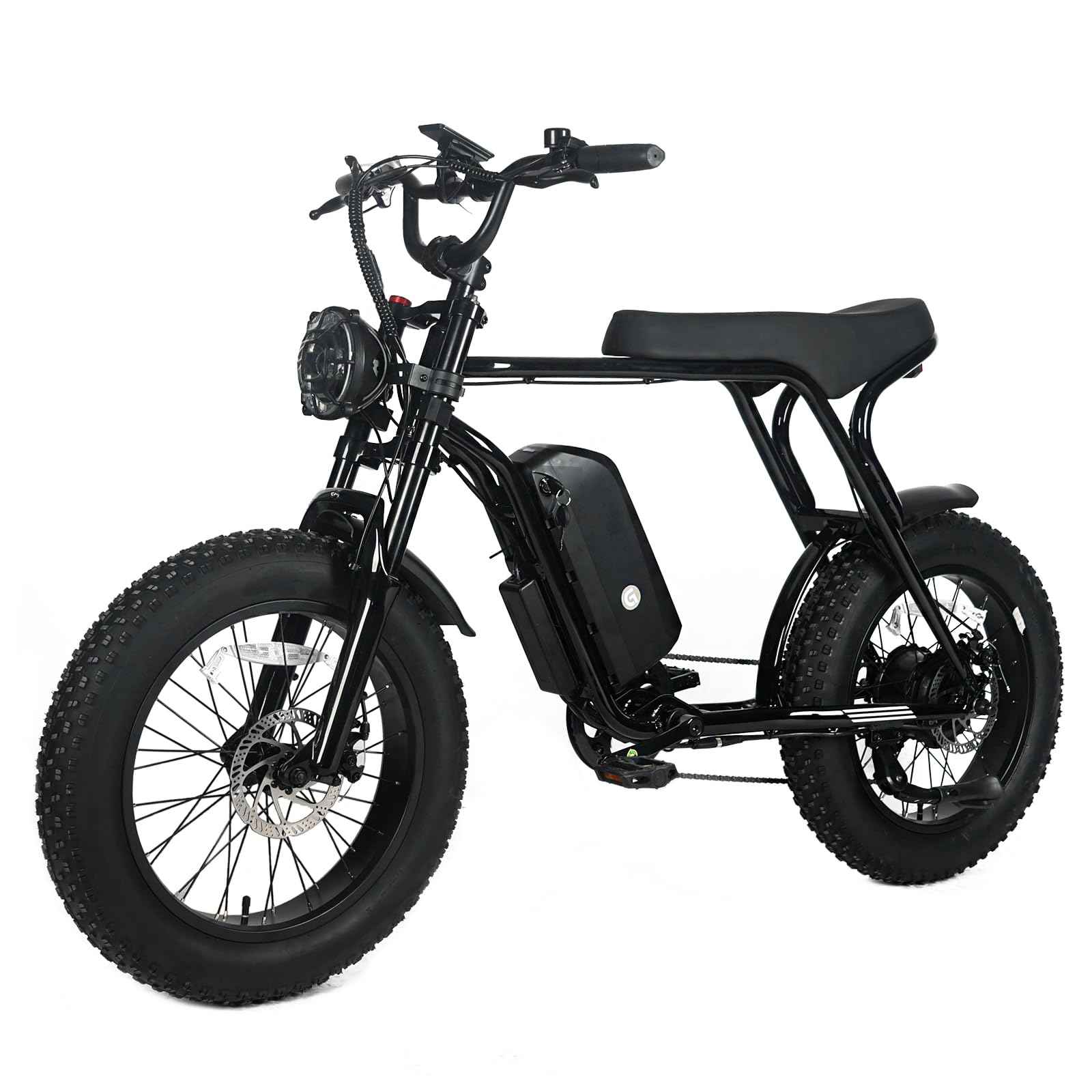 Garvee Electric Mountain Bike for Adults 20" x 4.0 Fat Tire, E-Bike 750W Motor 48V 15.6Ah Removable Battery, Max Speed 40MPH, Shi mano 7-Speed Adult E