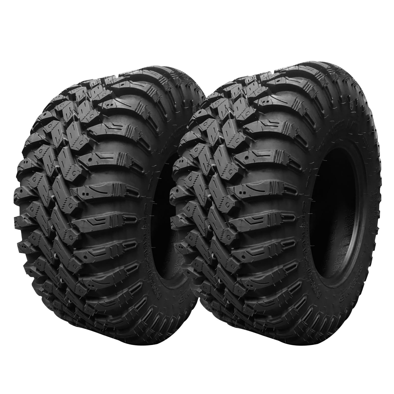 Garvee Set of 2 UTV ATV all-terrain Tires 27x11x12 8PR Radial Construction Non-Directional Tread PatternI - Pair of 2 UTV Tires for 12 inch Rims (AT27