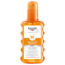 Eucerin Sun Protection Sensitive Protect sprej transparentní Spf50 200ml
