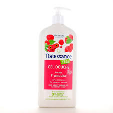 Natessance børn Økologisk Hindbær Body and Hair Shower Gel Uden Sulphate 500ml