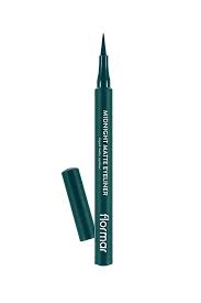 flormar Midnight Matte Eyeliner in marker matte effect color 04 Green 1 ml