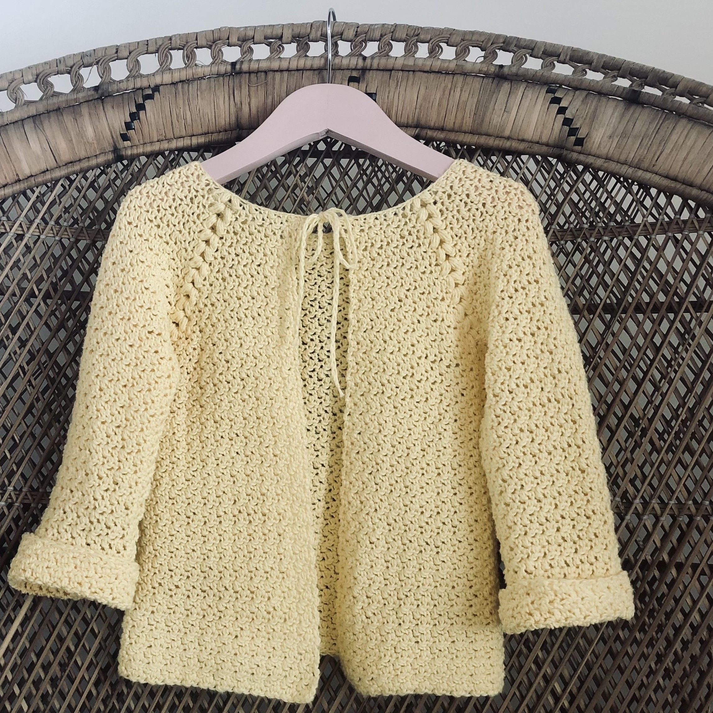 Lemon Blooms - Kinder-Cardigan