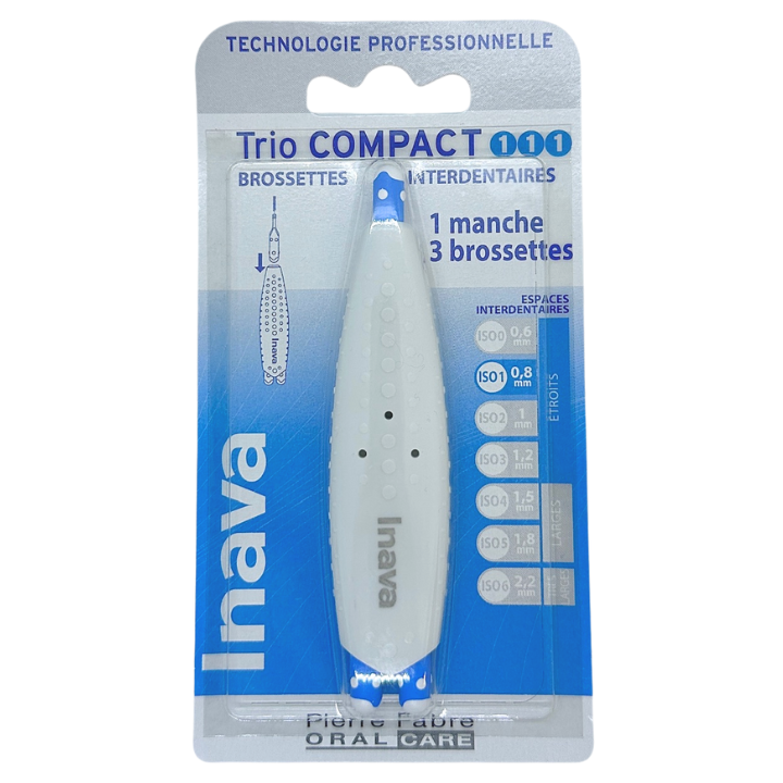 Inava Trio Compact ISO 1-1-1 - 1 Trio Handle + 3 Interdental Brushes