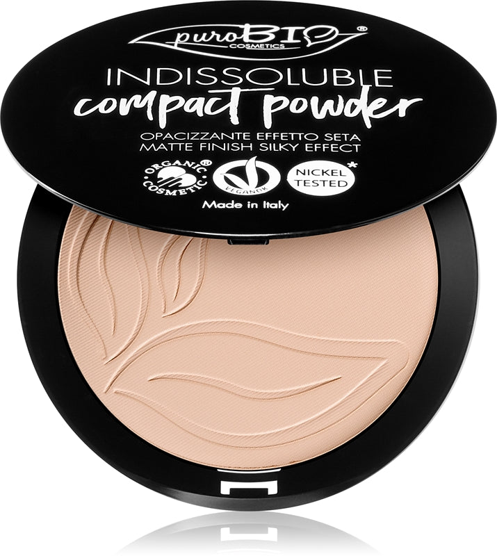 puroBIO Kosmetikk Uutgjengelig kompakt pulver matt effekt farge 01 9 g
