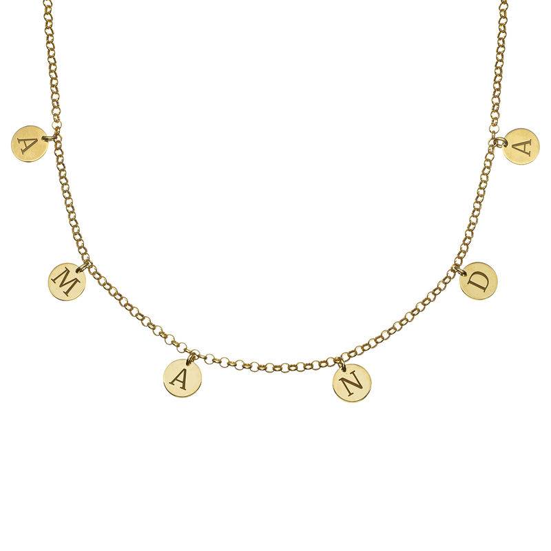 Initials Choker Necklace in 18ct Gold Vermeil