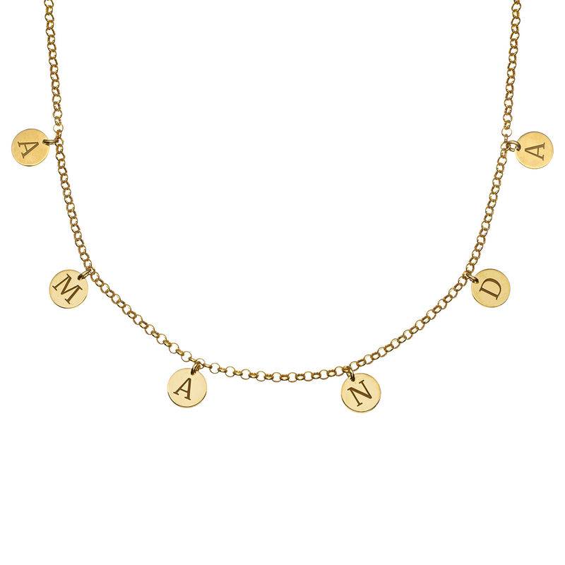 Initials Choker Necklace in 18ct Gold Plating