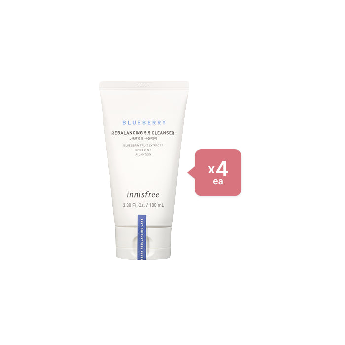 innisfree - Blueberry Rebalancing 5.5 Cleanser - 100ml (4ea) Set