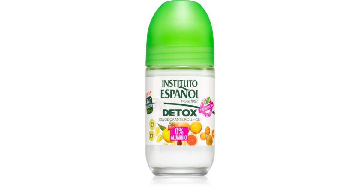 Instituto Español Detox 0% Aluminiu Roll On Deodorant 75ml