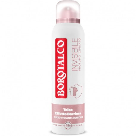 Borotalco Usynlig deodorantspray pulveraktig parfyme 150 ml
