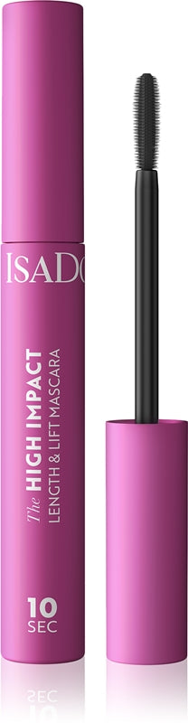 IsaDora 10 Sec High Impact Lenght & Lift mascara for lengthened and separated lashes color 02 Intense black 9 ml