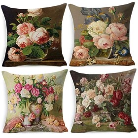 Farm House Double Side Cushion Cover 1PC Soft Decorative Square Throw Pillow Cover Cushion Case Pillowcase for Bedroom Livingroom Superior Quality Machine Wash