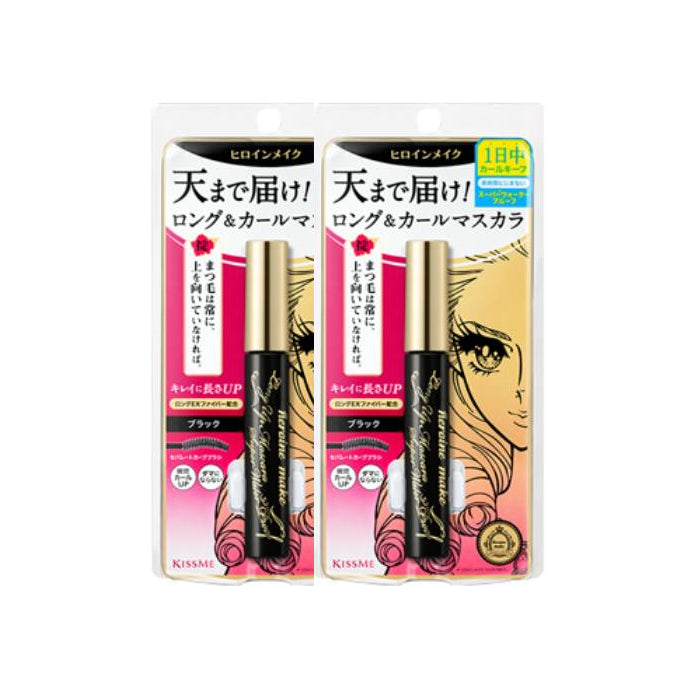 ISEHAN - Kiss Me Heroine Make Long & Curl Super Waterproof Mascara (New Version) - 6g - 01 Black (2ea) Set