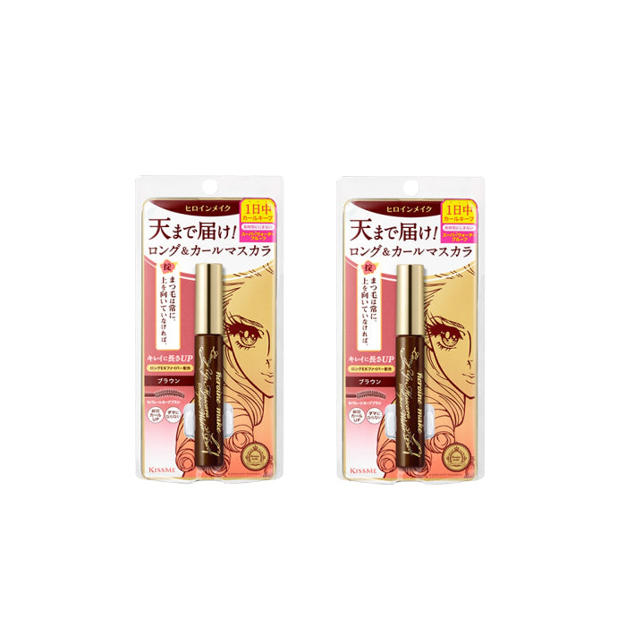 ISEHAN - Kiss Me Heroine Make Long & Curl Super Waterproof Mascara (New Version) - 6g - 02 Brown (2ea) Set