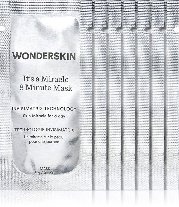 WONDERSKIN It's A Miracle 8 Minute Smoothing Face Mask 8×3 g
