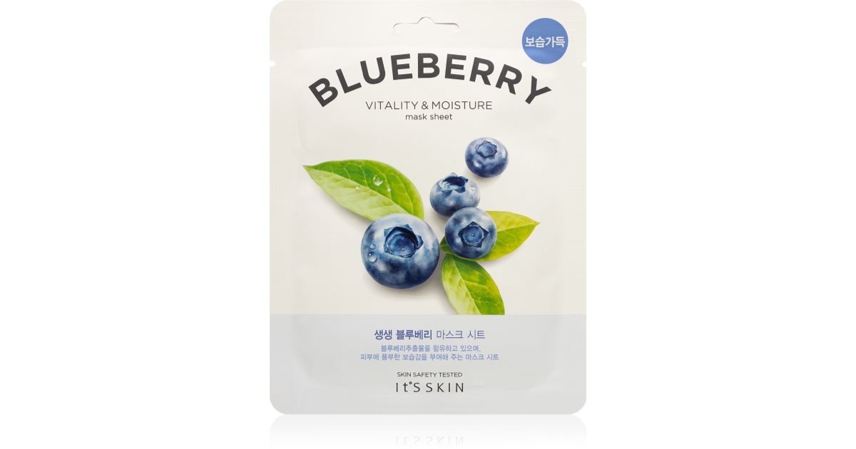 It´s Skin De Fresh Blueberry Hydrating Fabric Face Mask with Revitalising Effect 21g