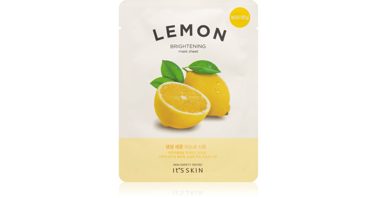 It'S Skin De Fresh Lemon Mask Illuminating Sheet Face Mask 18 G