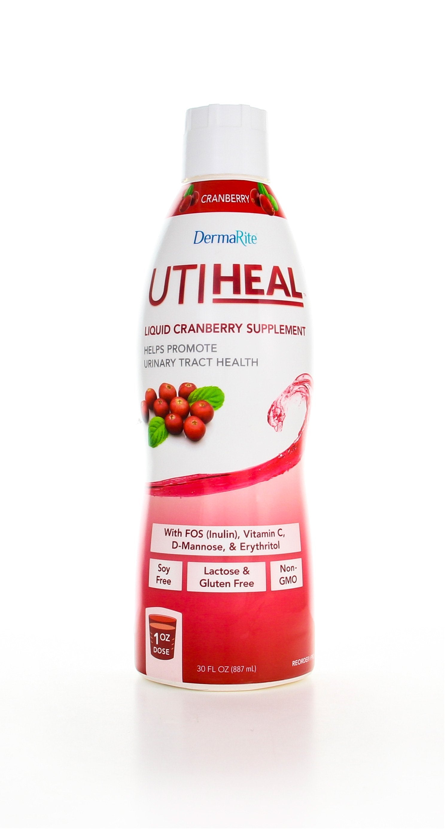 UTIHeal Oral Supplement, 30 oz, Cranberry Flavor, 1 Each