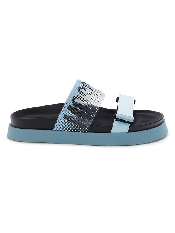 ! Logo Flat Sandals - Light Blue - 37(7)