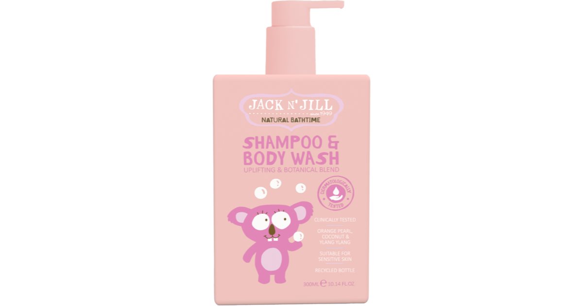 Jack N’ Jill Naturlig badesjampo og dusjgelé for barn 300 ml