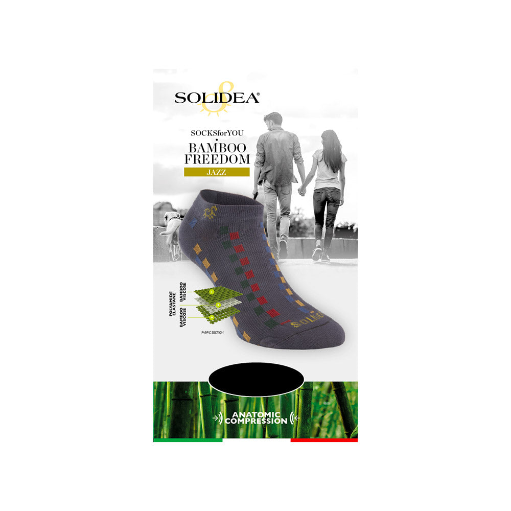 Solidea Chaussettes pour vous Bamboo Freedom Jazz Socks Tissu respirant 3L Noir