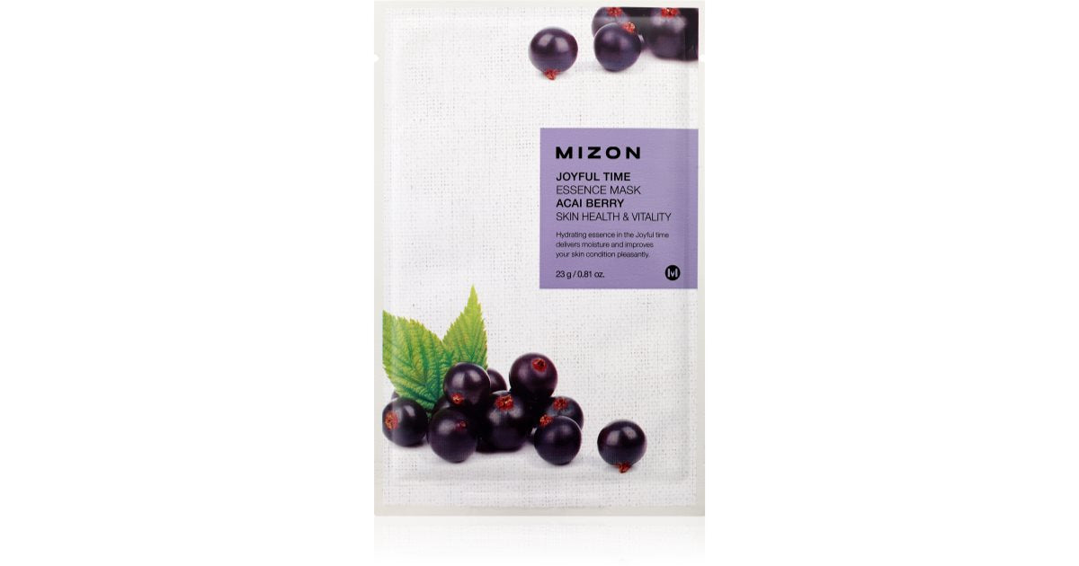 Mizon Joyful Time Acai-Beeren-Tuchmaske für una Strahlende und vitale Haut 23 g