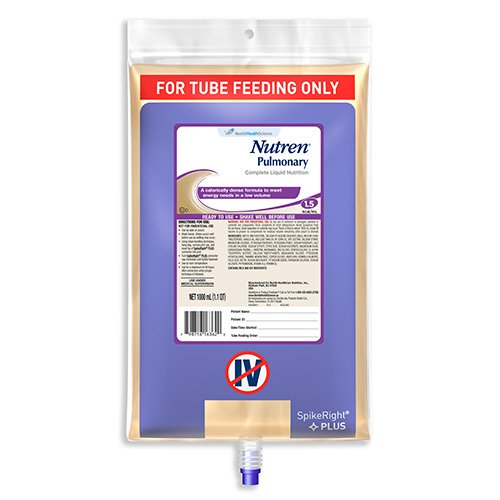 Nutren Pulmonary Tube Feeding Formula, 1000 ml, 1 Each