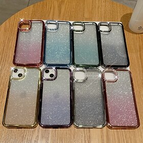 telefon Etui Til iPhone 15 Pro Max Plus iPhone 14 13 12 11 Pro Max Plus Bagcover Bling Glitter skinnende Stødsikker Sommerfugl TPU Belægning
