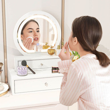 Tabletop Vanity Mirror with 3 Lighting Modes