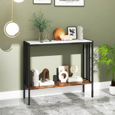 36" Console Table with Sintered Stone Tabletop