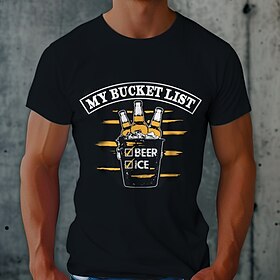 cerveja gelo engraçado carta impressão tee gráfico masculino mistura de algodão camiseta esportes camisa clássica manga curta confortável camiseta verão primav