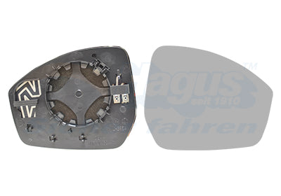 Mirror Glass, exterior mirror VAN WEZEL 0261838