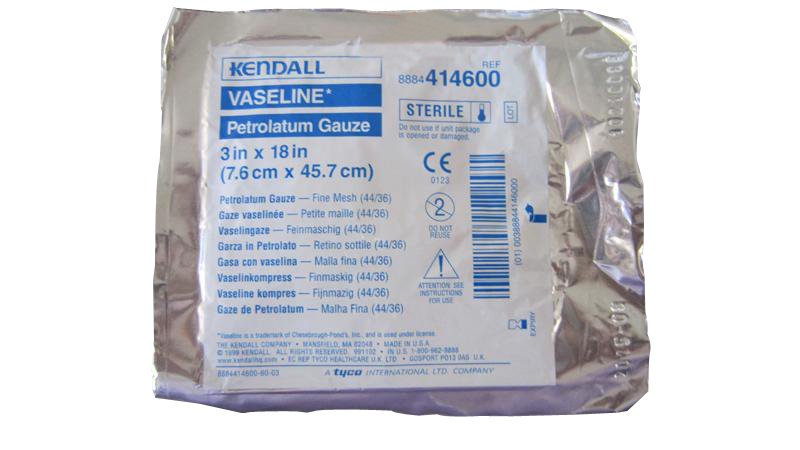 Vaseline Petrolatum Impregnated Gauze Strip, 3" x 18", Each