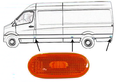 Side Marker Light VAN WEZEL 5862915