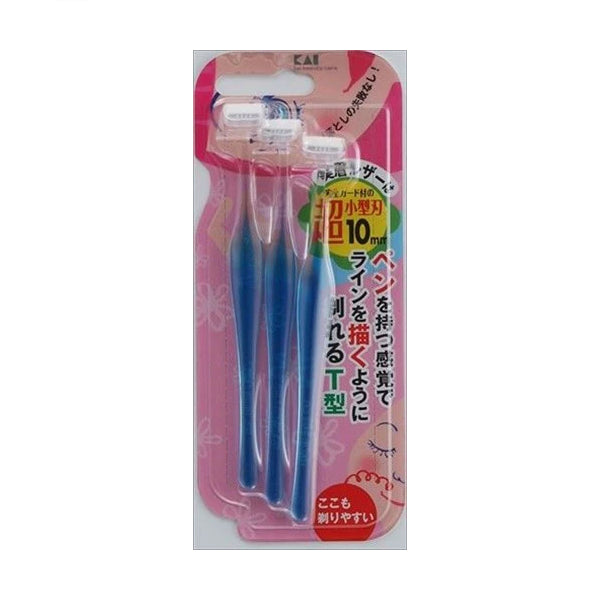 KAI - Petite Eyebrow Razor Type-T - 3 pcs Matron Inn
