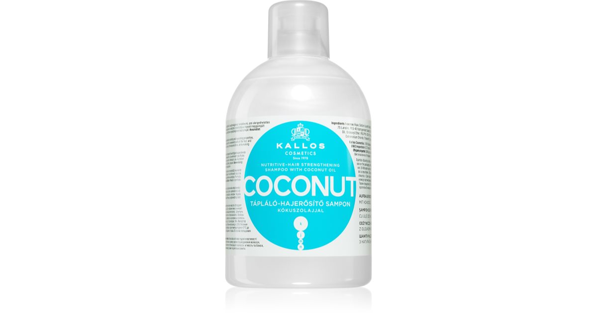 Kallos Coconut Nourishing-Hair Strengthening Shampoo 1000 ml