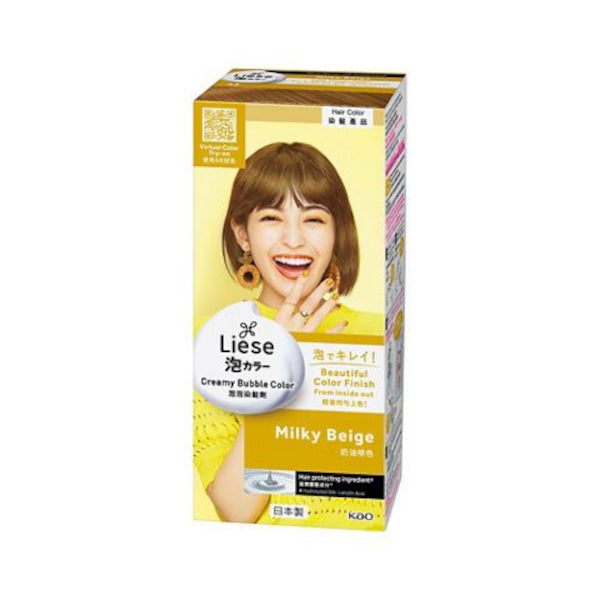 Kao - Liese Creamy Bubble Color - 1 Box - Milky Beige