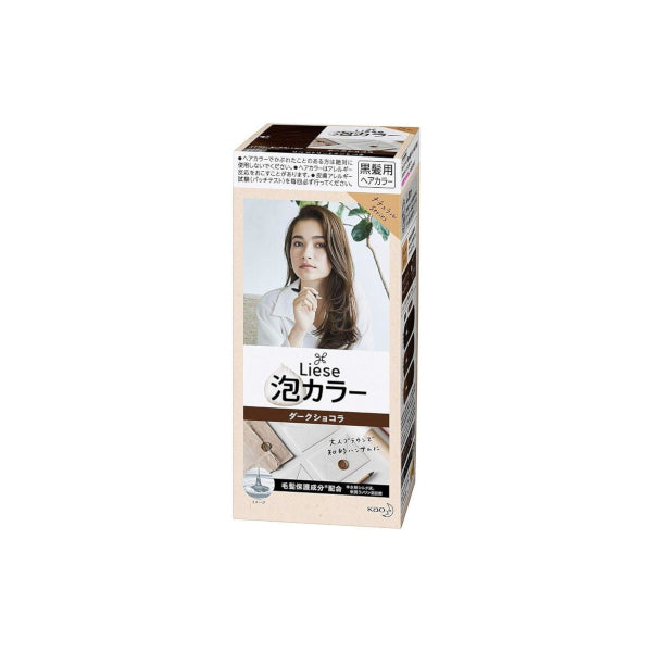 Kao - Liese Creamy Bubble Color (Japan Version) - 1 box - Dark Chocolate