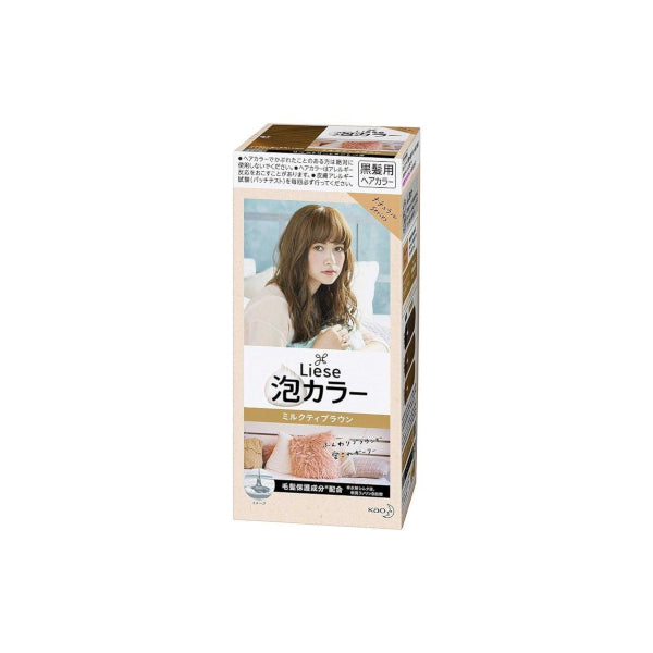 Kao - Liese Creamy Bubble Color (Japan Version) - 1 box - Milk Tea Brown