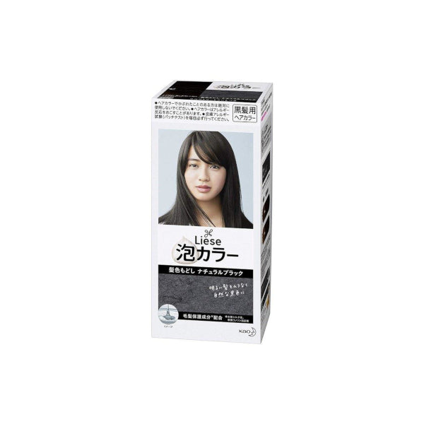 Kao - Liese Creamy Bubble Color (Japan Version) - 1 box - Natural Black