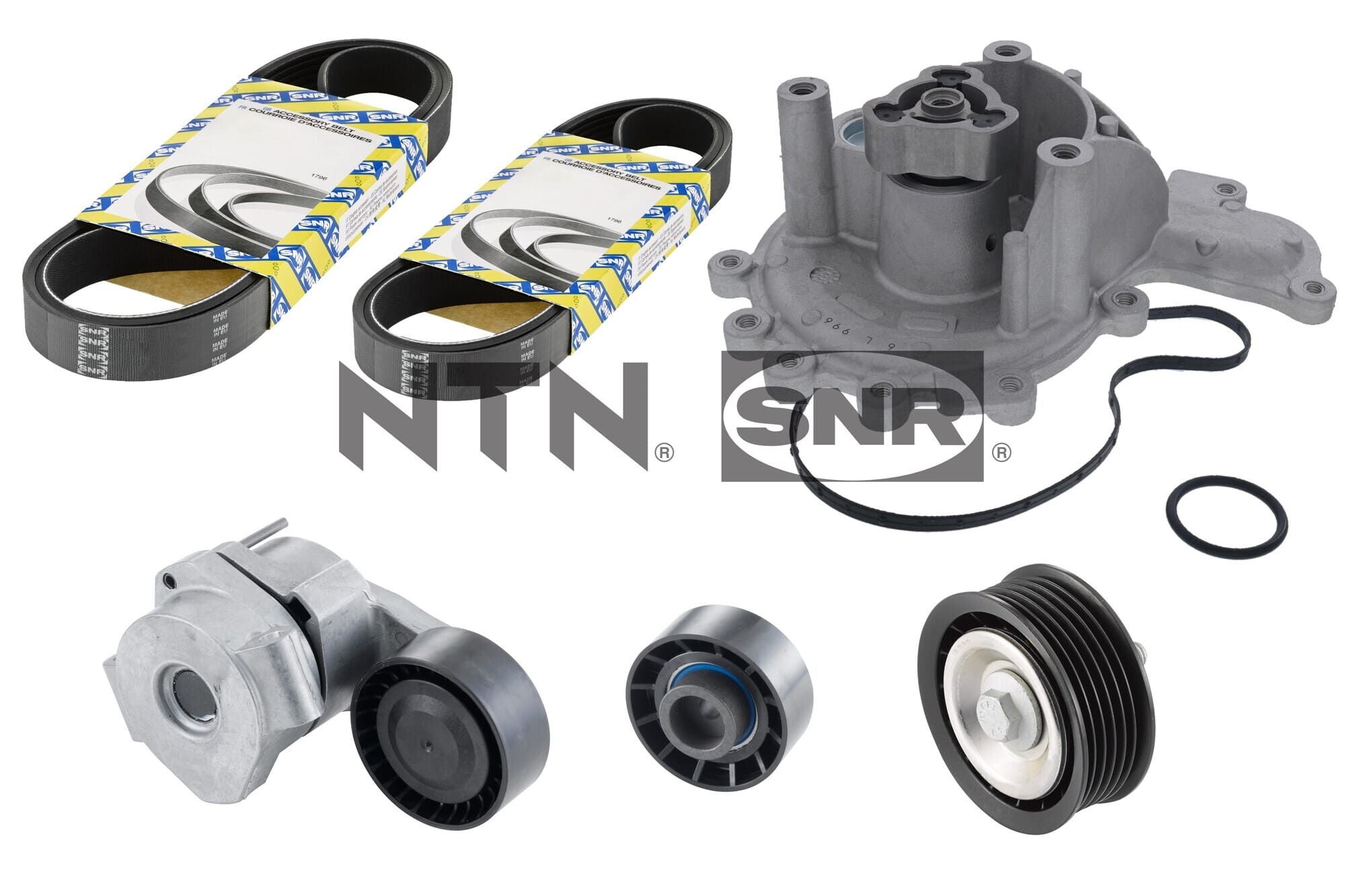 Water Pump + V-Ribbed Belt Set SNR KAP859.440